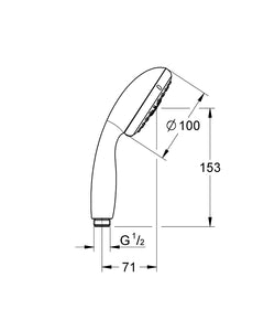 Grohe Tempesta 100 4段蓮蓬頭｜現貨