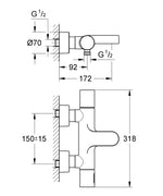 將圖片載入圖庫檢視器 Grohe Grohtherm 3000 恆溫龍頭 | 雙出水
